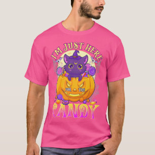 Camiseta Estoy Aquí Para El Candy Cute Halloween1028