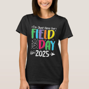 Camiseta Estoy Aquí Para El Día De Campo 2025 Para Los Niño
