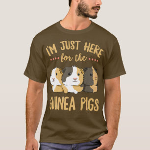 Camiseta Estoy aquí para el diseño de conejillos de indias