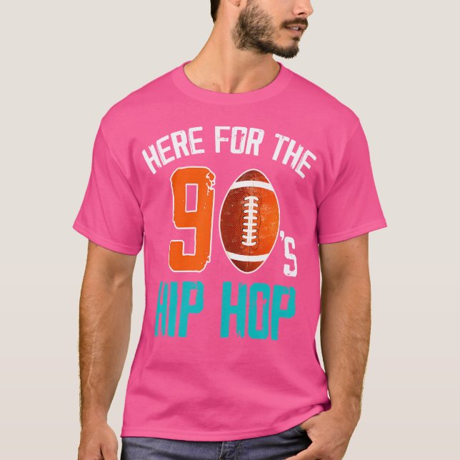 Camiseta Estoy Aquí Para El Fútbol De Hip Hop De Los 90. (Anverso)