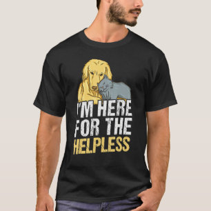 Camiseta Estoy aquí para el indefenso oficial de control de