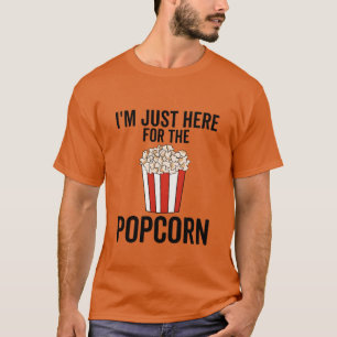 Camiseta Estoy Aquí Para El Retro De Popcorn