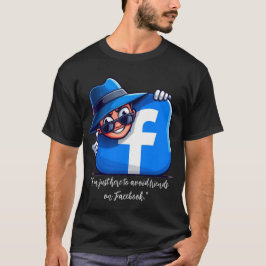 Camiseta Estoy aquí para evitar amigos en Facebook