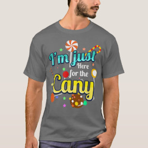 Camiseta Estoy Aquí Para La Bolla De Comida Candy Vintage