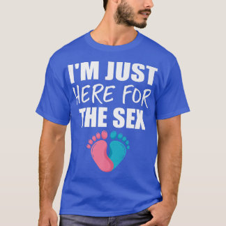 Camiseta Estoy aquí para la revelación de género de bebé gr