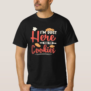 Camiseta Estoy aquí para las galletas  Regalo divertido de 
