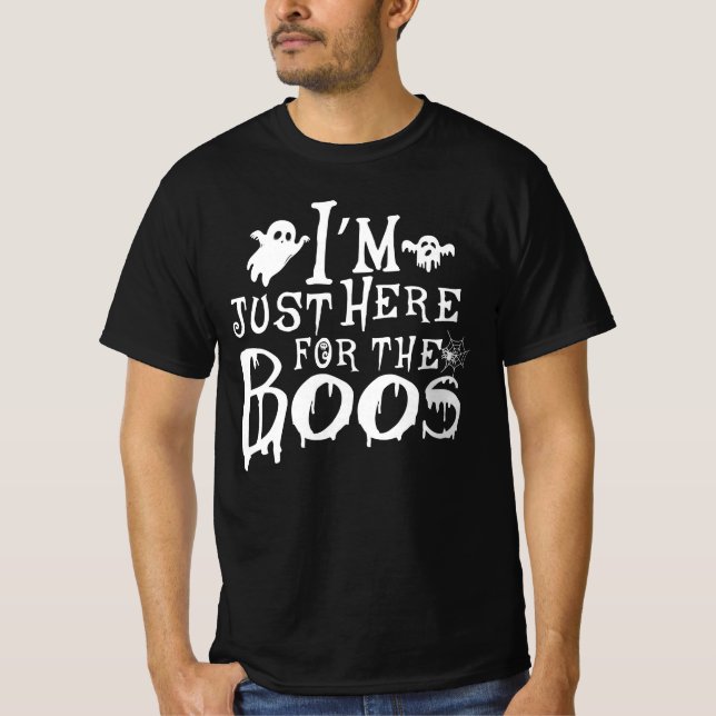 Camiseta estoy aquí para los abucheos - regalo boo hallowee (Anverso)