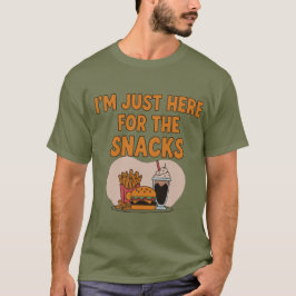 Camiseta Estoy aquí para los aperitivos - Comida divertida