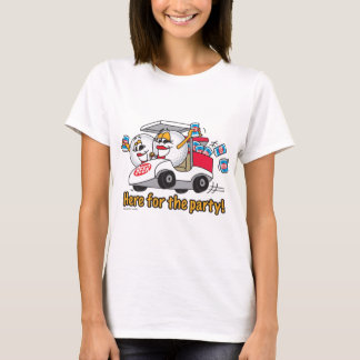 Camiseta Estoy aquí para los chicas del carro de golf del