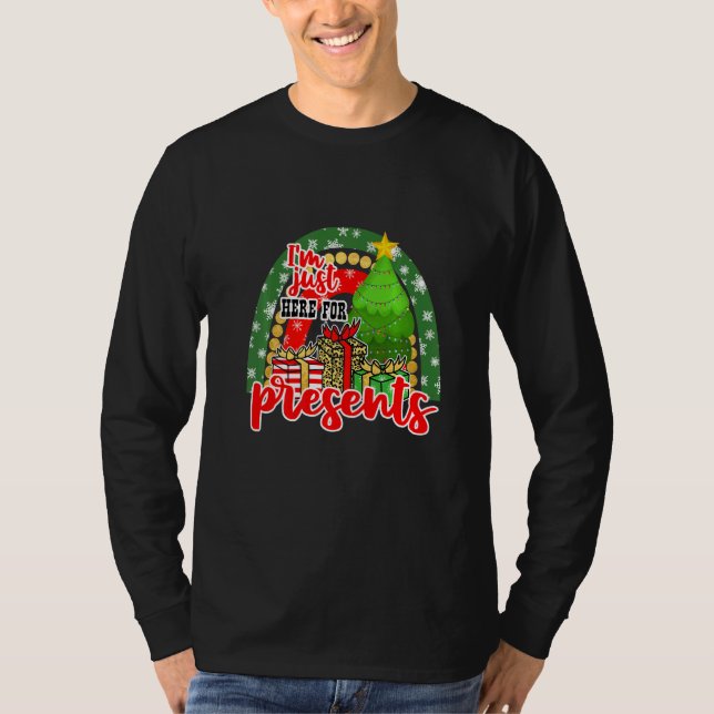 Camiseta Estoy Aquí Para Presentar 2 Vacaciones De Chistmas (Anverso)