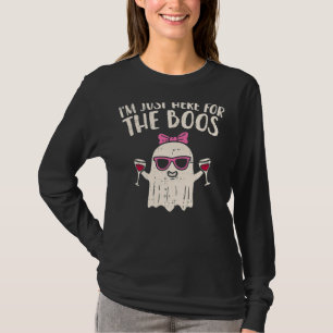 Camiseta Estoy Aquí Por El Boos Wine Halloween Adulto Wo
