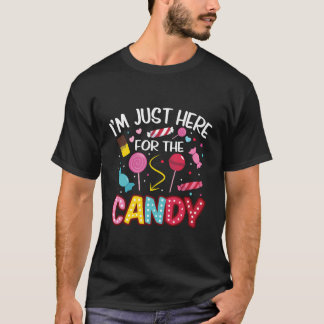 Camiseta Estoy Aquí Por El Candy Halloween Cute Lollipo