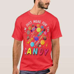 Camiseta Estoy Aquí Por El Candy Halloween Cute Lollipop