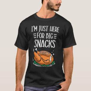 Camiseta Estoy aquí por el fútbol de fantasía de los Snacks