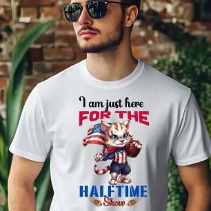 Camiseta Estoy aquí por el partido de fútbol de media vez