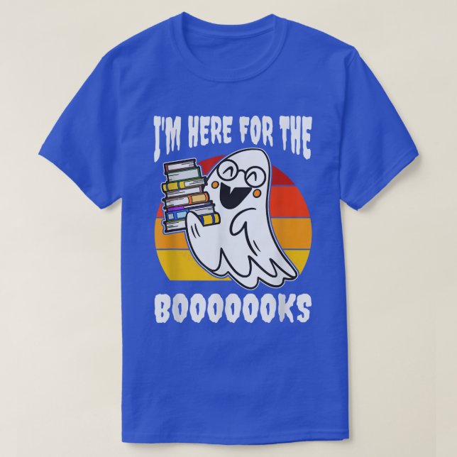 Camiseta Estoy aquí por el profesor fantasma de libros Hall (Diseño del anverso)