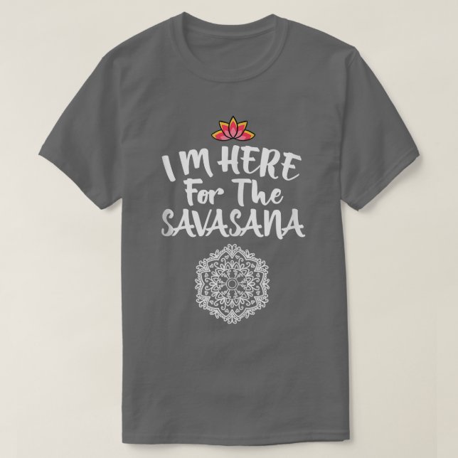 Camiseta Estoy aquí por el sastre Mandala Guay Pose Yoga L (Diseño del anverso)