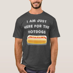 Camiseta Estoy aquí por la barbacoa de los hotdogs