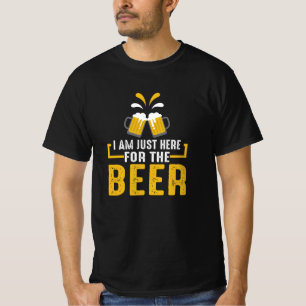 Camiseta Estoy aquí por la cerveza