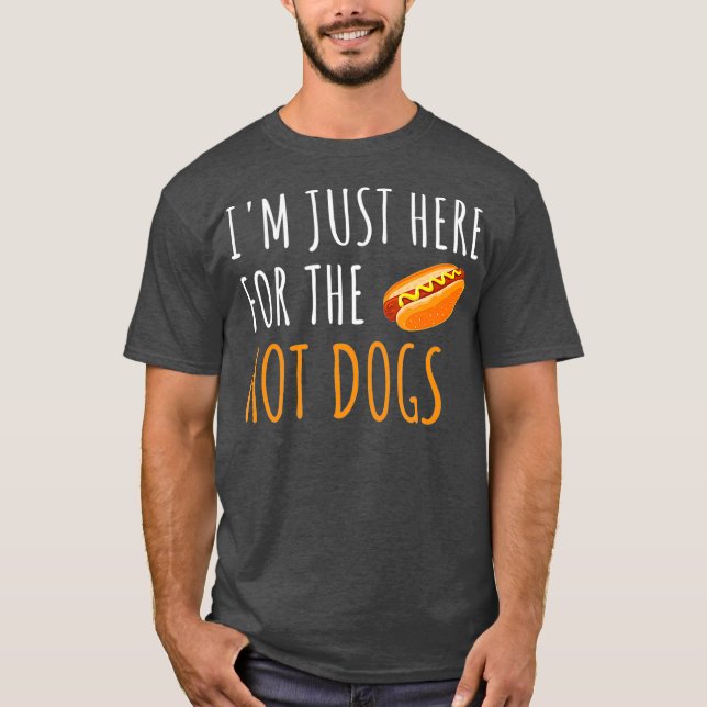 Camiseta Estoy Aquí Por La Comida Graciosa De Los Perros Ca (Anverso)