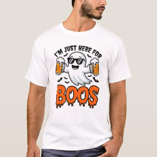 Camiseta Estoy aquí por la compañía de boos