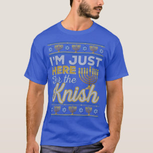 Camiseta Estoy aquí por la diversión de la comida de Hanukk