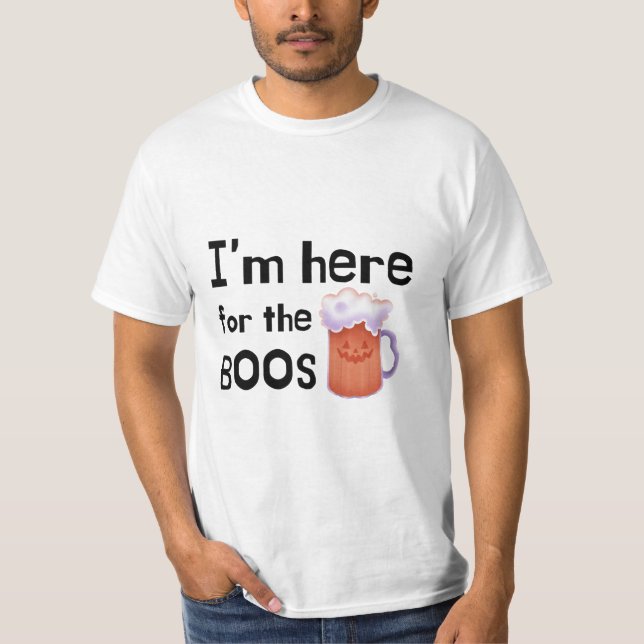 Camiseta Estoy aquí por la divertida bebida de Halloween de (Anverso)