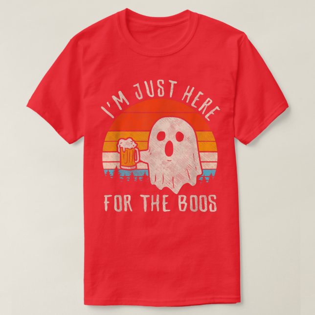 Camiseta Estoy aquí por la divertida Halloween de regalos d (Diseño del anverso)
