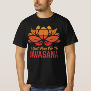 Camiseta Estoy aquí por la divertida meditación de yoga e