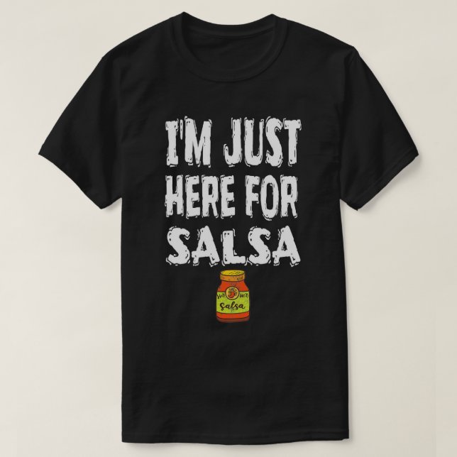 Camiseta Estoy aquí por la piscina de Fiesta de Salsa Alcoh (Diseño del anverso)
