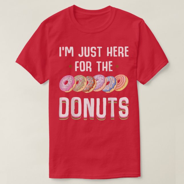 Camiseta Estoy Aquí Por Los Donuts Guay Donut Sprinkles L (Diseño del anverso)