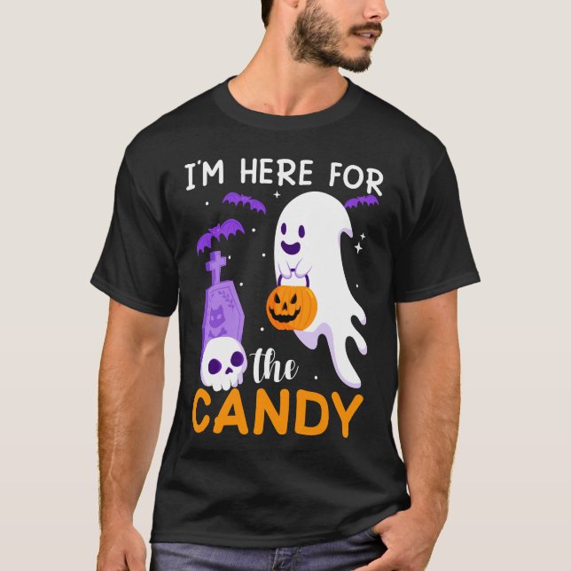 Camiseta estoy aquí por los dulces (Anverso)