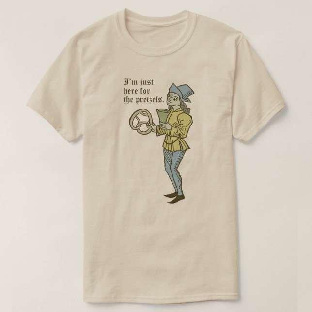 Camiseta "Estoy aquí por los Pretzels" (Diseño del anverso)