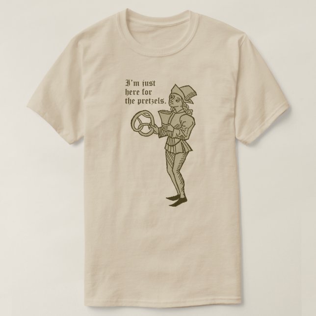 Camiseta "Estoy aquí por los Pretzels" (Diseño del anverso)