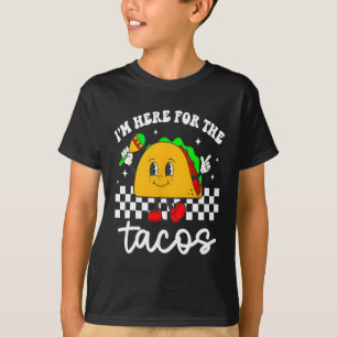 Camiseta Estoy Aquí Por Los Tacos Cinco De Mayo Infantil Me