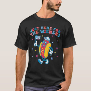 Camiseta Estoy aquí por The Wieners Funny 4 de Julio Bo