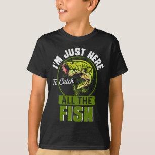 Camiseta Estoy Aquí Solo Para Atrapar Todos Los Peces Diver