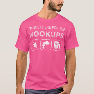 Camiseta ESTOY AQUÍ SOLO PARA LAS CONEXIONES Chistoso Campa