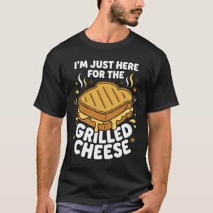 Camiseta Estoy Aquí Solo Por El Queso A La Parrilla Diverti