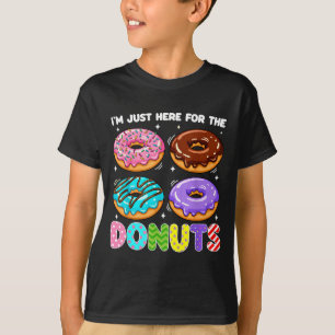 Camiseta Estoy Aquí Solo Por La Masa De Donas Dulce Comida
