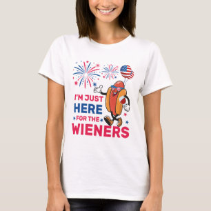Camiseta Estoy Aquí Solo Por Las Salchichas, 4 de Julio