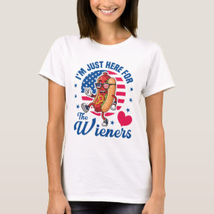 Camiseta Estoy Aquí Solo Por Las Salchichas, Hot Dog USA