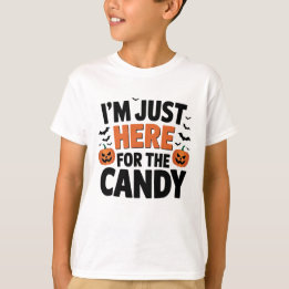Camiseta Estoy aquí solo por los dulces divertido Halloween