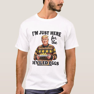 Camiseta Estoy aquí solo por los huevos endiablados Trump