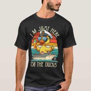 Camiseta Estoy aquí solo por los patos divertidos patos de