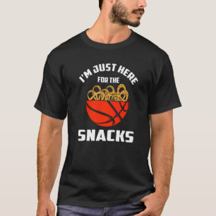 Camiseta Estoy Aquí Solo Por Los Snacks Fantasía Baloncest