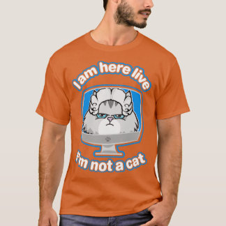 Camiseta Estoy aquí vivo No soy un gato 13 (2)