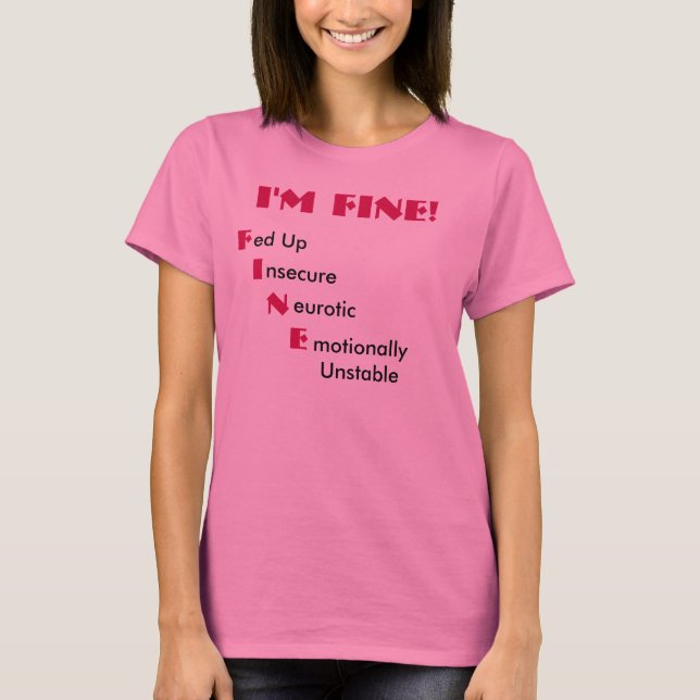 Camiseta ¡Estoy bien! (Anverso)