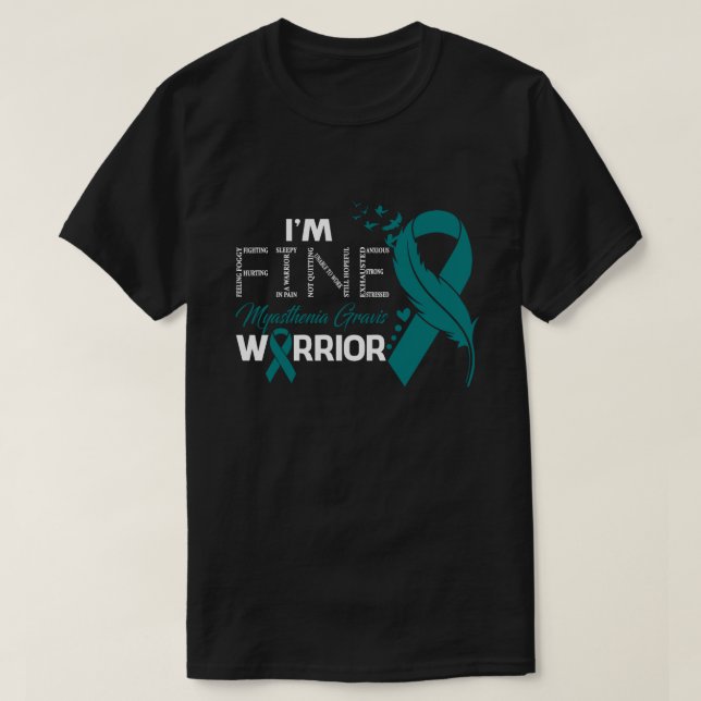 Camiseta Estoy bien con la miastenia grave (Diseño del anverso)