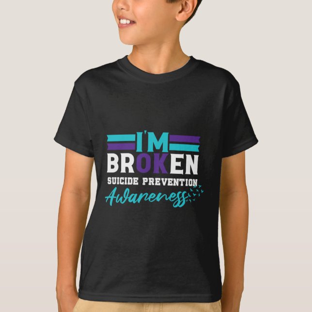 Camiseta Estoy bien, conciencia de la prevención del suicid (Anverso)